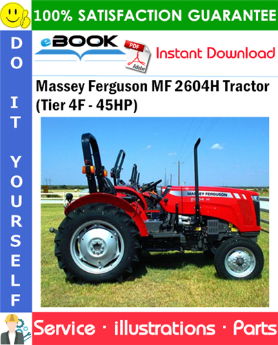 Massey Ferguson MF 2604H Tractor (Tier 4F - 45HP) Parts Manual