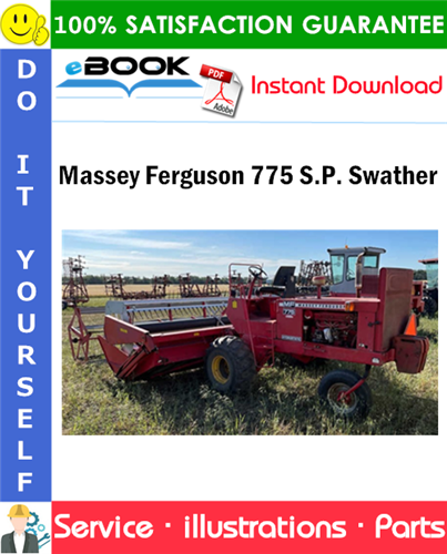 Massey Ferguson 775 S.P. Swather Parts Manual