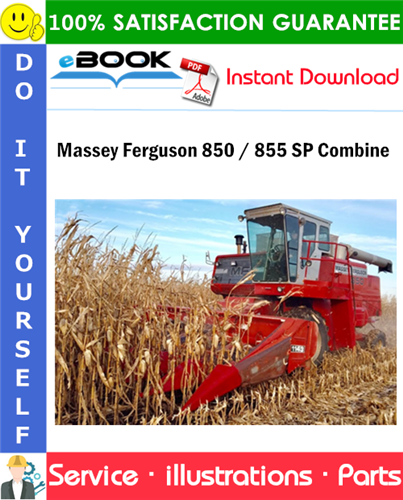 Massey Ferguson 850 / 855 SP Combine Parts Manual