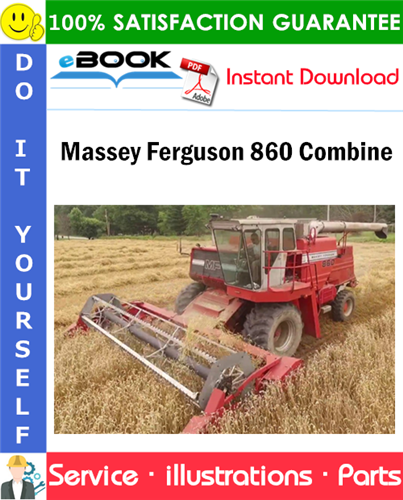 Massey Ferguson 860 Combine Parts Manual