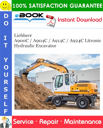 Liebherr A900C / A904C / A914C / A924C Litronic Hydraulic Excavator