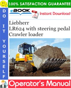 Liebherr LR624 with steering pedal Crawler loader