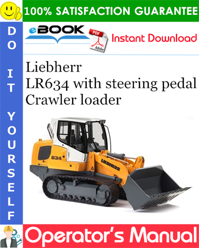 Liebherr LR634 with steering pedal Crawler loader