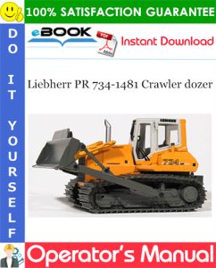 Liebherr PR 734-1481 Crawler dozer Operator's Manual