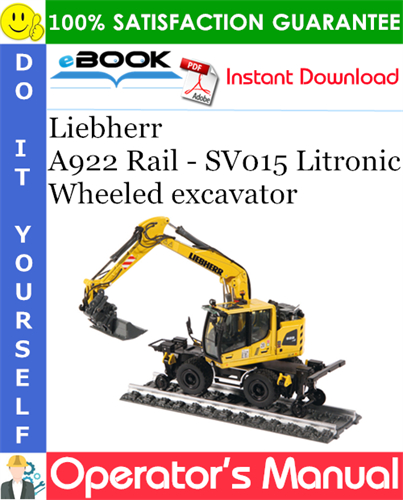 Liebherr A922 Rail - SV015 Litronic Wheeled excavator