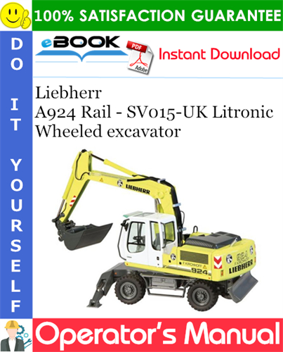 Liebherr A924 Rail - SV015-UK Litronic Wheeled excavator