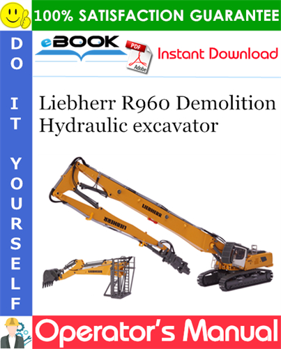 Liebherr R960 Demolition Hydraulic excavator