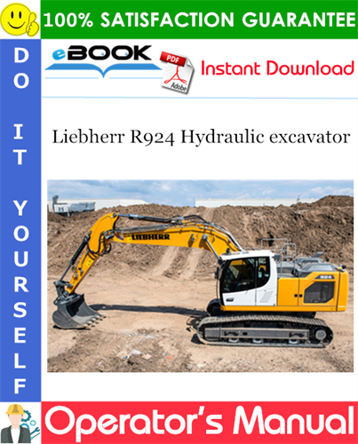 Liebherr R924 Hydraulic excavator Operator's Manual