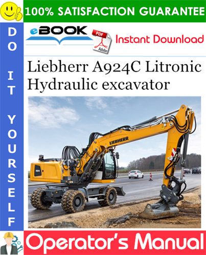 Liebherr A924C Litronic Hydraulic excavator Operator's Manual
