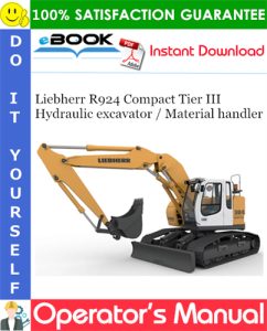 Liebherr R924 Compact Tier III Hydraulic excavator / Material handler