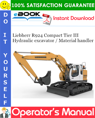 Liebherr R924 Compact Tier III Hydraulic excavator / Material handler