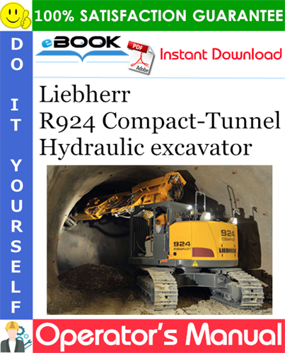 Liebherr R924 Compact-Tunnel Hydraulic excavator