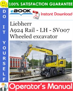 Liebherr A924 Rail - LH - SV007 Wheeled excavator