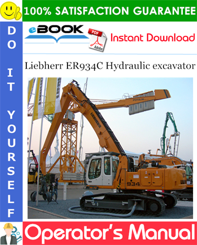 Liebherr ER934C Hydraulic excavator Operator's Manual