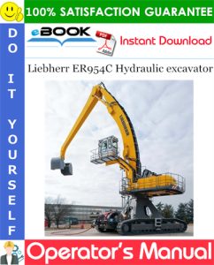 Liebherr ER954C Hydraulic excavator Operator's Manual