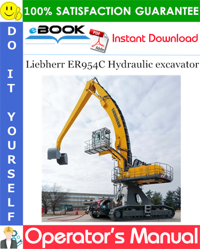 Liebherr ER954C Hydraulic excavator Operator's Manual