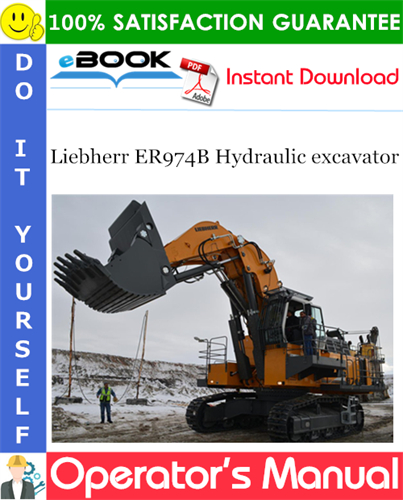 Liebherr ER974B Hydraulic excavator Operator's Manual