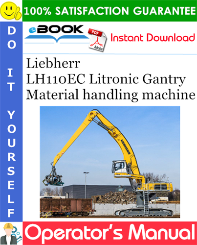 Liebherr LH110EC Litronic Gantry Material handling machine
