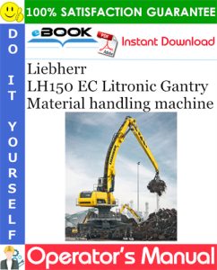 Liebherr LH150 EC Litronic Gantry Material handling machine