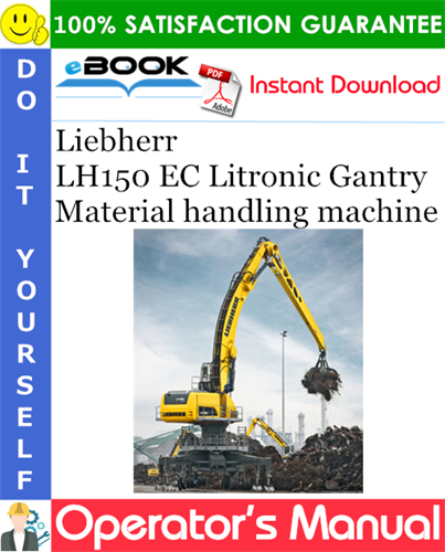 Liebherr LH150 EC Litronic Gantry Material handling machine