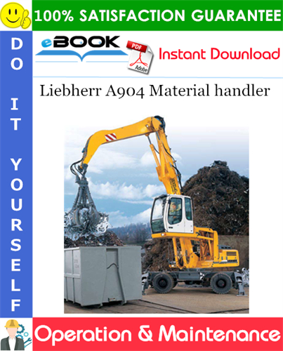 Liebherr A904 Material handler Operation & Maintenance Manual