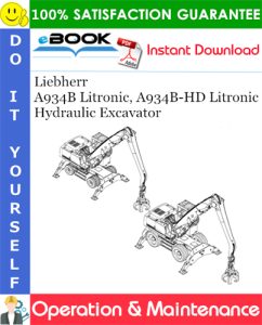 Liebherr A934B Litronic, A934B-HD Litronic Hydraulic Excavator