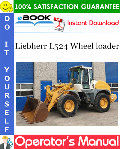 Liebherr L524 Wheel loader Operator's Manual