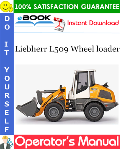 Liebherr L509 Wheel loader Operator's Manual
