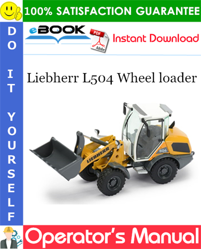 Liebherr L504 Wheel loader Operator's Manual