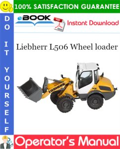 Liebherr L506 Wheel loader Operator's Manual
