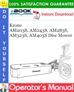 Krone AM203S, AM243S, AM283S, AM323S, AM403S Disc Mower