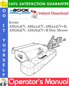Krone AM203CV, AM243CV, AM243CV+B, AM283CV, AM283CV+B Disc Mower