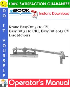 Krone EasyCut 3210 CV, EasyCut 3210 CRI, EasyCut 4013 CV Disc Mowers