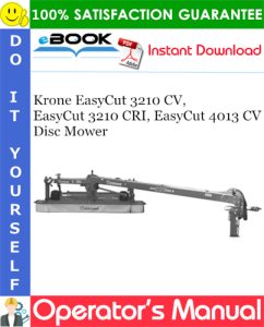 Krone EasyCut 3210 CV, EasyCut 3210 CRI, EasyCut 4013 CV Disc Mower
