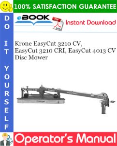 Krone EasyCut 3210 CV, EasyCut 3210 CRI, EasyCut 4013 CV Disc Mower