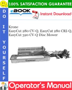 Krone EasyCut 280 CV-Q, EasyCut 280 CRI-Q, EasyCut 320 CV-Q Disc Mower