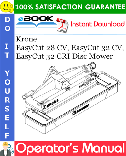 Krone EasyCut 28 CV, EasyCut 32 CV, EasyCut 32 CRI Disc Mower