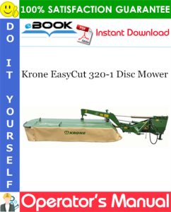 Krone EasyCut 320-1 Disc Mower Operator's Manual