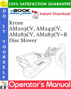 Krone AM203CV, AM243CV, AM283CV, AM283CV+B Disc Mower