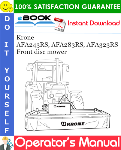 Krone AFA243RS, AFA283RS, AFA323RS Front disc mower