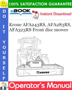 Krone AFA243RS, AFA283RS, AFA323RS Front disc mower