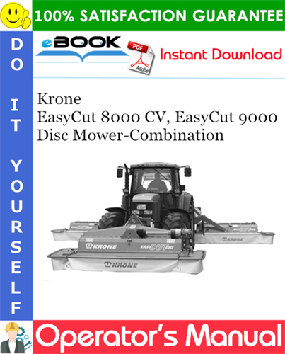 Krone EasyCut 8000 CV, EasyCut 9000 Disc Mower-Combination