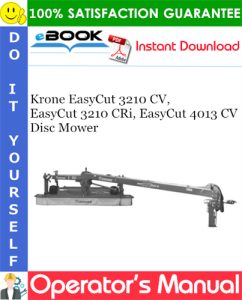 Krone EasyCut 3210 CV, EasyCut 3210 CRi, EasyCut 4013 CV Disc Mower