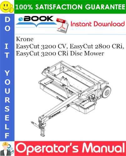 Krone EasyCut 3200 CV, EasyCut 2800 CRi, EasyCut 3200 CRi Disc Mower