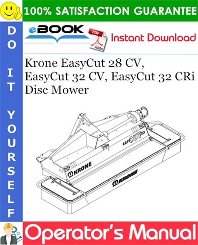 Krone EasyCut 28 CV, EasyCut 32 CV, EasyCut 32 CRi Disc Mower