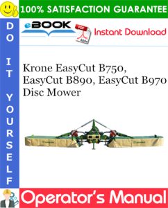 Krone EasyCut B750, EasyCut B890, EasyCut B970 Disc Mower
