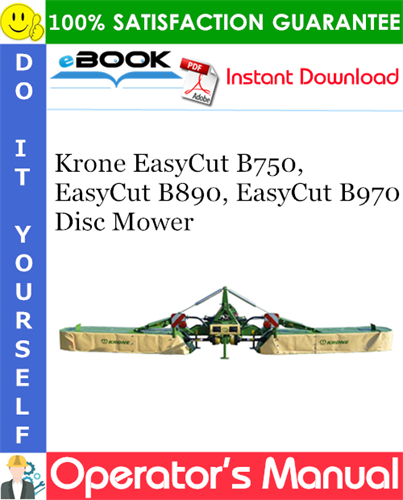 Krone EasyCut B750, EasyCut B890, EasyCut B970 Disc Mower