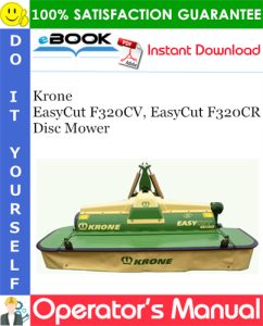 Krone EasyCut F320CV, EasyCut F320CR Disc Mower