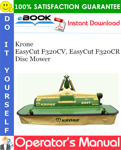 Krone EasyCut F320CV, EasyCut F320CR Disc Mower