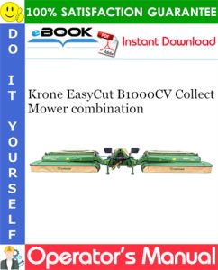 Krone EasyCut B1000CV Collect Mower combination
